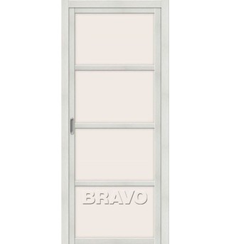 Межкомнатная дверь с Эко шпоном Твигги V4 Bianco Veralinga