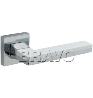 Ручка раздельная Bravo Z-999 C/PW Хром/Белый
